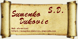 Šumenko Duković vizit kartica